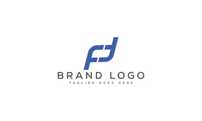 letter DF logo design vector template design for brand.