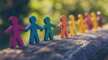 altruistic teamwork, people of diverse backgrounds helping each other, symbolizing selflessness and unity