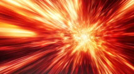 Abstract fiery explosion with radiating streaks of red, orange, and yellow.