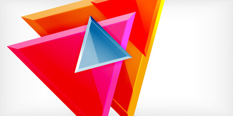 Triangle glass shapes geometric abstract background. Vector Illustration For Wallpaper, Banner, Background, Card, Book Illustration, landing page