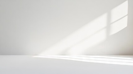 Obraz premium Seamless white background with soft lighting, ideal for product photography or clean, minimalist design layouts. Neutral and versatile.
