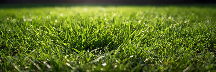 Fototapeta premium green grass in the morning