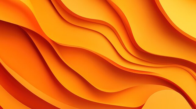 An orange graphic background with smooth, layered curves and subtle gradients, offering a warm and uplifting aesthetic for playful or modern designs.