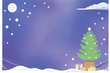 シンプルなクリスマスカード