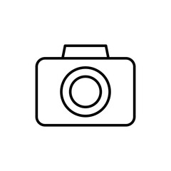 Line photo camera icon