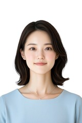 Fototapeta premium Sophisticated Young Woman with a Modern Bob Hairstyle