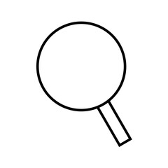 Outline magnifying glass icon