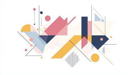 Obraz premium Flat, minimalist '2025' typography with angular