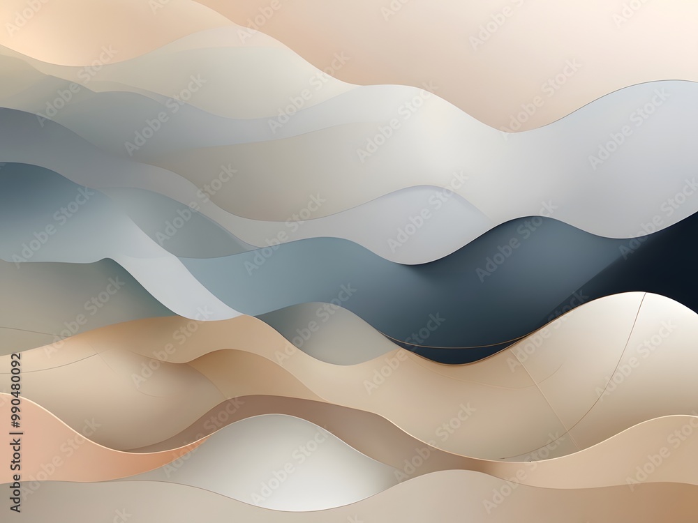 Poster a soft gradient background transitioning smoothly