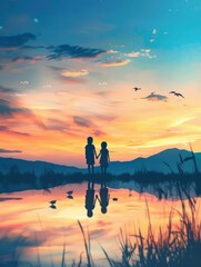 Obraz premium FRIENDSHIP DAY Poster design, realistic, HD, copy space with generatife ai