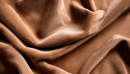 Fototapeta premium Suede texture in rich shades of brown and beige, featuring a soft, luxurious surface, ideal for fashion and stylish design applications, enhancing elegance and comfort.