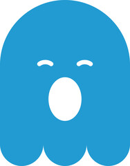 Yawning Ghost Glyph Emoticon