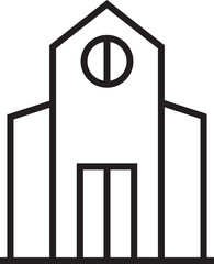 hotel and apartment building icon