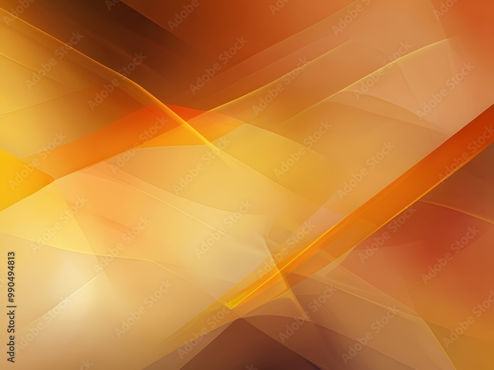 Poster abstract background with smooth color gradients orange and yellow
