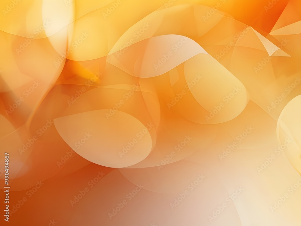 Poster abstract background with smooth color gradients orange and yellow