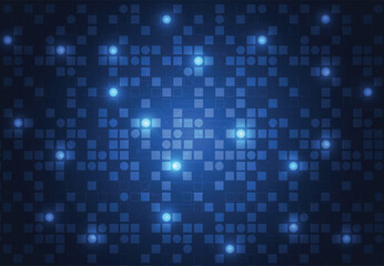 Abstract background with technology circuit board texture. Electronic motherboard illustration. Communication and engineering concept. Vector illustration