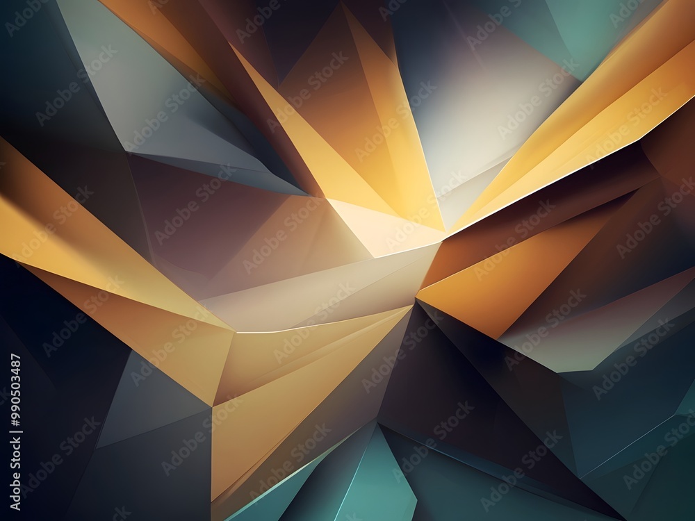 Poster abstract polygonal background with sharp geometric shapes