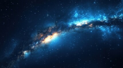 A stunning night sky with a band of stars and galaxies.