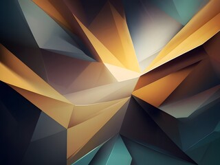 Obraz premium abstract polygonal background with sharp geometric shapes