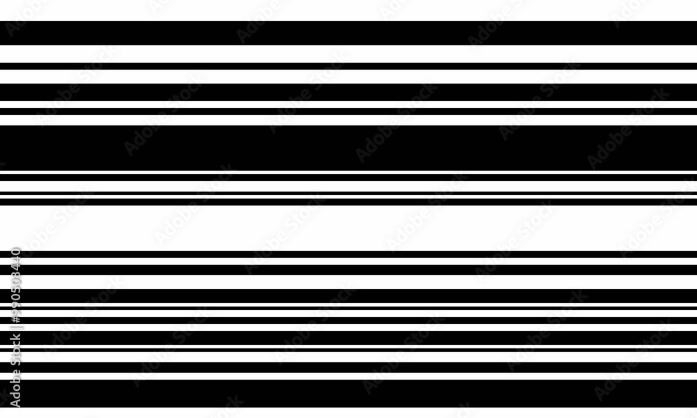 Poster geometric stripes seamless vector pattern with horizontal lines in varied colours, creating an abstr