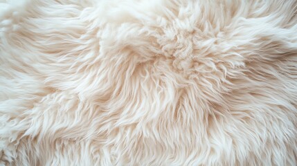 Fototapeta premium A soft, fluffy, white faux fur background.