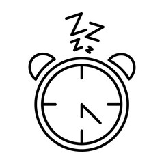 alarmclock line icon