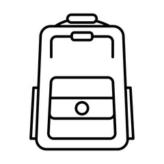 backpack line icon