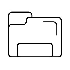 Obraz premium folder line icon