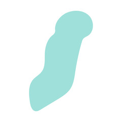 abstract blobs pastel blue for background