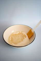 the process of making galette pie with mulberry