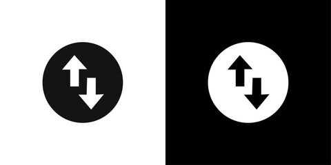 Diversified investment icon Flat line illustration