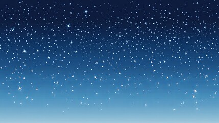 Obraz premium Starry night sky with a gradient of deep blue hues and sparkling stars, creating a mesmerizing scene that evokes feelings of wonder and mystery