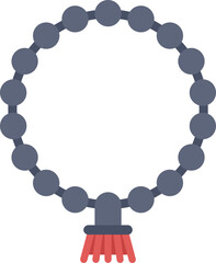 Buddhist mala necklace with wooden beads for keeping count while reciting, chanting, or mentally repeating a mantra during meditation