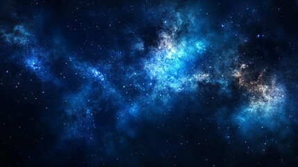 Starry night sky with a gradient of deep blue hues and sparkling stars, creating a mesmerizing scene that evokes feelings of wonder and mystery