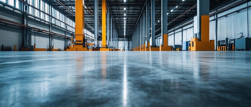 glatter industrieboden, grau, perfekt, hd, hintergrundbild