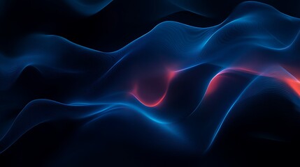 Obraz premium Abstract Blue and Red Swirls