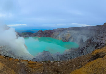 Kawah ijen blue fire, Banyuwangi, west Java, Indonesia