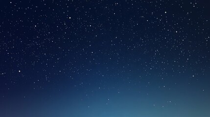 Starry night sky with a gradient of deep blue hues and sparkling stars, creating a mesmerizing scene that evokes feelings of wonder and mystery