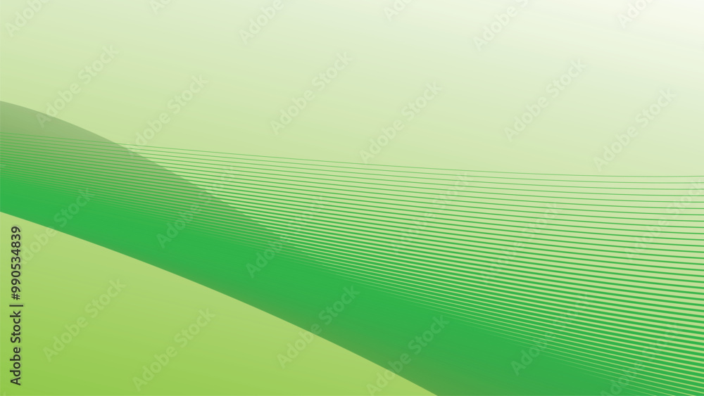 Wall mural green abstract background with curve stripes line for backdrop or presentation