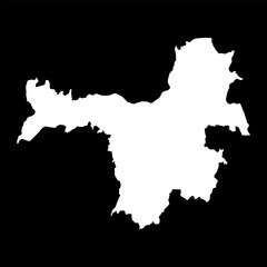 Nzerekore region map, administrative division of Guinea. Vector illustration.