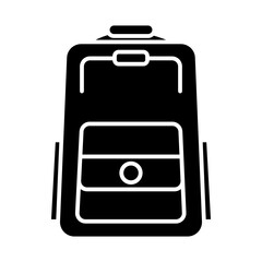 backpack glyph icon