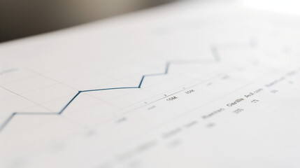 Detailed line graph illustrating steady GDP growth over time, clean white background with subtle shadows highlighting the upward trend, professional economic analysis visualization.