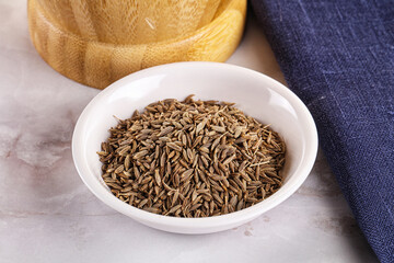 Zeera seeds in the bowl