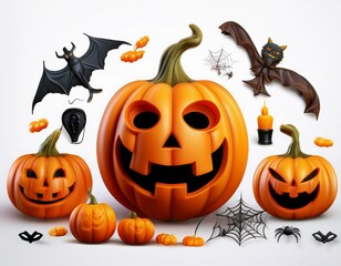 Halloween funny event with vivid colors , still life 