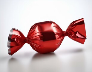 Wrapped Candy on a White Background