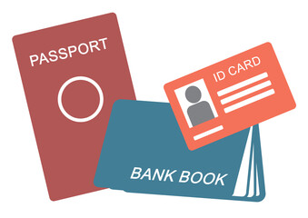 idcard, bankbook, passport travel