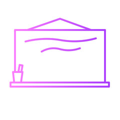 whiteboard gradient icon