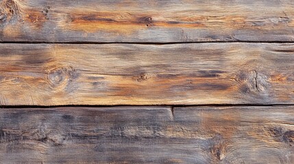 Naklejka premium ：Rustic wooden texture with unique knots and grains highlights the natural beauty of aged wood, perfect for backgrounds, design elements, and organic aesthetics.