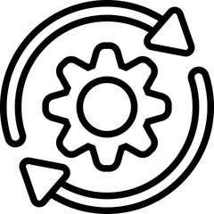 Redesign Line Icon Design Vector