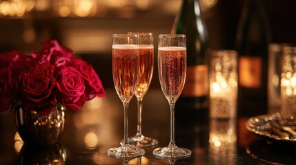Romantic Champagne Celebration